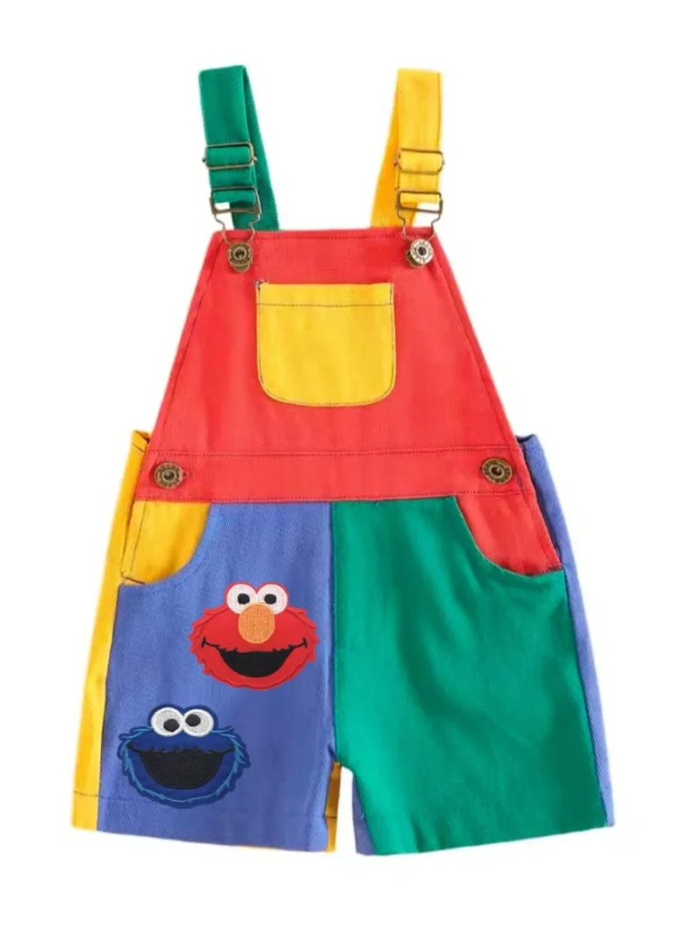 Elmo Overalls Elmo Jumpsuit Sesame Street Birthday Cookie Monster clothes_2
